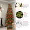 7.5ft. Pre-lit Kingswood Fir Pencil Artificial Christmas Tree, Clear Lights